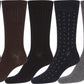 Sakkas Mens Cotton Blend Pattern And Ribbed Dress Socks Value 6-Pack