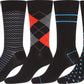 Sakkas Mens Cotton Blend Pattern And Ribbed Dress Socks Value 6-Pack