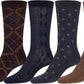 Sakkas Mens Cotton Blend Pattern And Ribbed Dress Socks Value 6-Pack