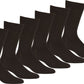 Sakkas Mens Cotton Blend Pattern And Ribbed Dress Socks Value 6-Pack