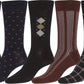 Sakkas Mens Cotton Blend Pattern And Ribbed Dress Socks Value 6-Pack