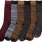 Sakkas Men's Crew High Patterned Colorful Design Dress Socks Asst Value 6-Pack