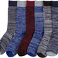 Sakkas Men's Crew High Patterned Colorful Design Dress Socks Asst Value 6-Pack