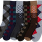 Sakkas Men's Crew High Patterned Colorful Design Dress Socks Asst Value 6-Pack