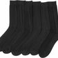 Sakkas Mens Ribbed Pattern Dress Socks Value 6-Pack