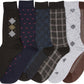 Sakkas Mens Pattern Dress Socks Value Assorted 6-Pack