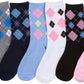 Sakkas Women's Fun Colorful Design Poly Blend Crew Socks Assorted 6-Pack