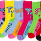 Sakkas Women's Fun Colorful Design Poly Blend Crew Socks Assorted 6-Pack