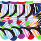Sakkas Women's Fun Colorful Design Poly Blend Crew Socks Assorted 6-Pack
