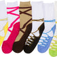 Sakkas Women's Fun Colorful Design Poly Blend Crew Socks Assorted 6-Pack