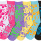 Sakkas Women's Fun Colorful Design Poly Blend Crew Socks Assorted 6-Pack
