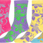 Sakkas Women's Fun Colorful Design Poly Blend Crew Socks Assorted 6-Pack
