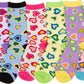 Sakkas Women's Fun Colorful Design Poly Blend Crew Socks Assorted 6-Pack