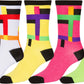 Sakkas Women's Fun Colorful Design Poly Blend Crew Socks Assorted 6-Pack