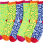 Sakkas Women's Fun Colorful Design Poly Blend Crew Socks Assorted 6-Pack