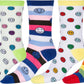 Sakkas Women's Fun Colorful Design Poly Blend Crew Socks Assorted 6-Pack