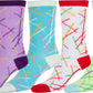 Sakkas Women's Fun Colorful Design Poly Blend Crew Socks Assorted 6-Pack