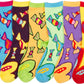 Sakkas Women's Fun Colorful Design Poly Blend Crew Socks Assorted 6-Pack