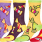 Sakkas Women's Fun Colorful Design Poly Blend Crew Socks Assorted 6-Pack