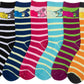 Sakkas Women's Fun Colorful Design Poly Blend Crew Socks Assorted 6-Pack