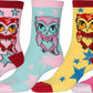 Sakkas Women's Fun Colorful Design Poly Blend Crew Socks Assorted 6-Pack