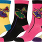 Sakkas Women's Fun Colorful Design Poly Blend Crew Socks Assorted 6-Pack