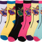 Sakkas Women's Fun Colorful Design Poly Blend Crew Socks Assorted 6-Pack