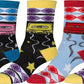 Sakkas Women's Fun Colorful Design Poly Blend Crew Socks Assorted 6-Pack