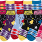 Sakkas Women's Fun Colorful Design Poly Blend Crew Socks Assorted 6-Pack