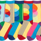 Sakkas Women's Fun Colorful Design Poly Blend Crew Socks Assorted 6-Pack