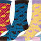 Sakkas Women's Fun Colorful Design Poly Blend Crew Socks Assorted 6-Pack