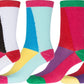 Sakkas Women's Fun Colorful Design Poly Blend Crew Socks Assorted 6-Pack