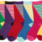 Sakkas Women's Fun Colorful Design Poly Blend Crew Socks Assorted 6-Pack