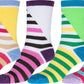 Sakkas Women's Fun Colorful Design Poly Blend Crew Socks Assorted 6-Pack