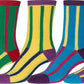 Sakkas Women's Fun Colorful Design Poly Blend Crew Socks Assorted 6-Pack
