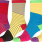 Sakkas Women's Fun Colorful Design Poly Blend Crew Socks Assorted 6-Pack