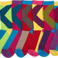 Sakkas Women's Fun Colorful Design Poly Blend Crew Socks Assorted 6-Pack