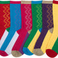 Sakkas Women's Fun Colorful Design Poly Blend Crew Socks Assorted 6-Pack