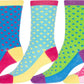 Sakkas Women's Fun Colorful Design Poly Blend Crew Socks Assorted 6-Pack