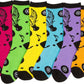 Sakkas Women's Fun Colorful Design Poly Blend Crew Socks Assorted 6-Pack