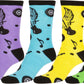 Sakkas Women's Fun Colorful Design Poly Blend Crew Socks Assorted 6-Pack