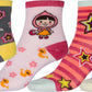 Sakkas Girl's Creative Fun Cotton Blend Crew Socks Assorted Color 6-Pack