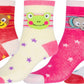 Sakkas Girl's Creative Fun Cotton Blend Crew Socks Assorted Color 6-Pack