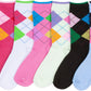Sakkas Women's Fun Colorful Design Poly Blend Crew Socks Assorted 6-Pack