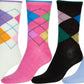 Sakkas Women's Fun Colorful Design Poly Blend Crew Socks Assorted 6-Pack