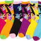 Sakkas Women's Fun Colorful Design Poly Blend Crew Socks Assorted 6-Pack