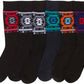 Sakkas Men's Classic Patterned Dress Socks Value 6-Pack