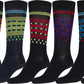 Sakkas Men's Classic Patterned Dress Socks Value 6-Pack
