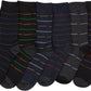 Sakkas Men's Classic Patterned Dress Socks Value 6-Pack