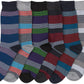 Sakkas Men's Classic Patterned Dress Socks Value 6-Pack